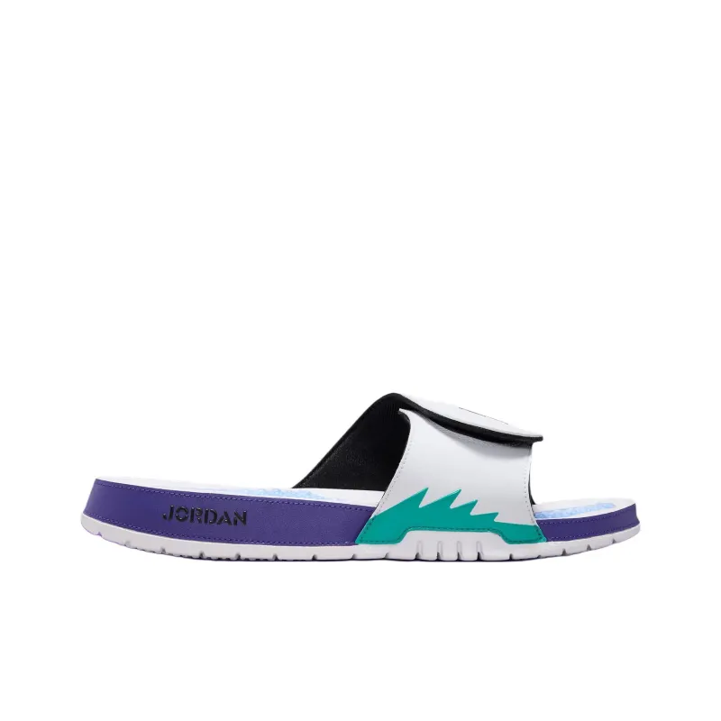 JORDAN Hydro 5 Retro Slide White New Emerald Grape Ice Black-1
