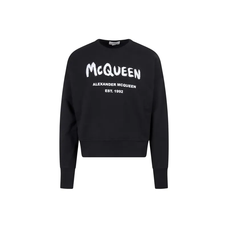 Alexander McQueen SS22 Sweatshirt Men's Black-0