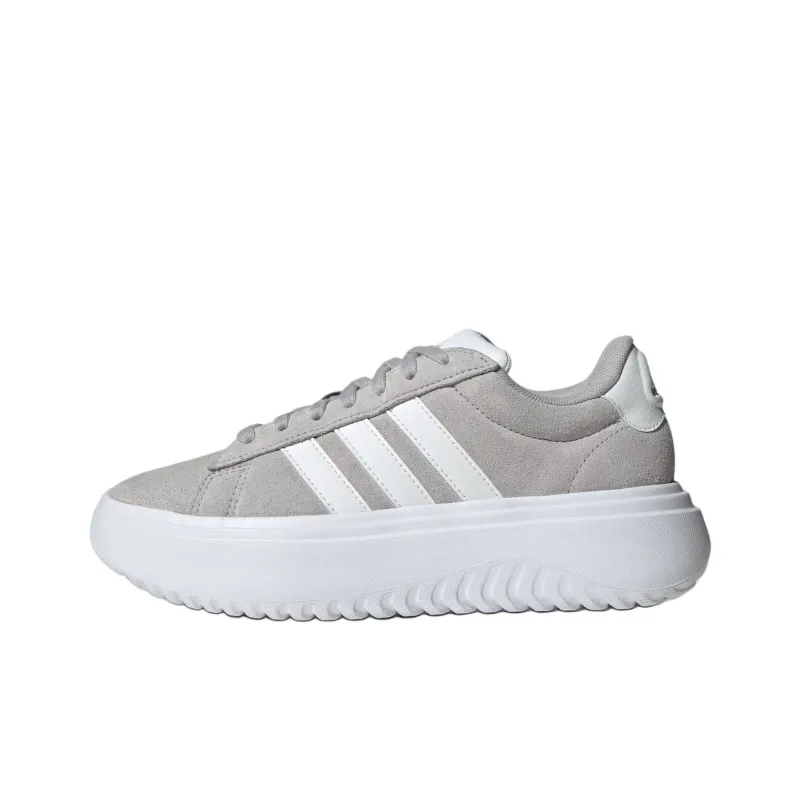 Adidas GRAND COURT Anti Slip Wear Resistant Low Top Casual Shoes Women's Gray-0