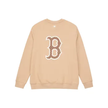 MLB Boston Red Sox Sweatshirts Unisex Beige Yellow
