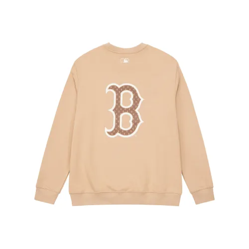 MLB Boston Red Sox Sweatshirts Unisex Beige Yellow