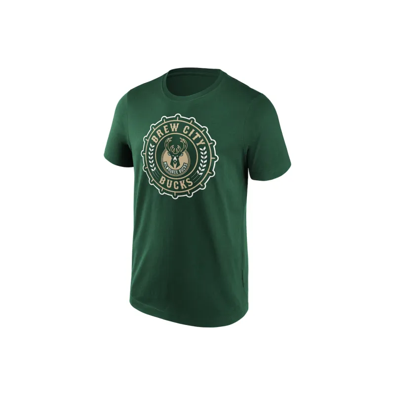 NBA Milwaukee Bucks Iconic Hometown Graphic T-Shirt Men's Green-0