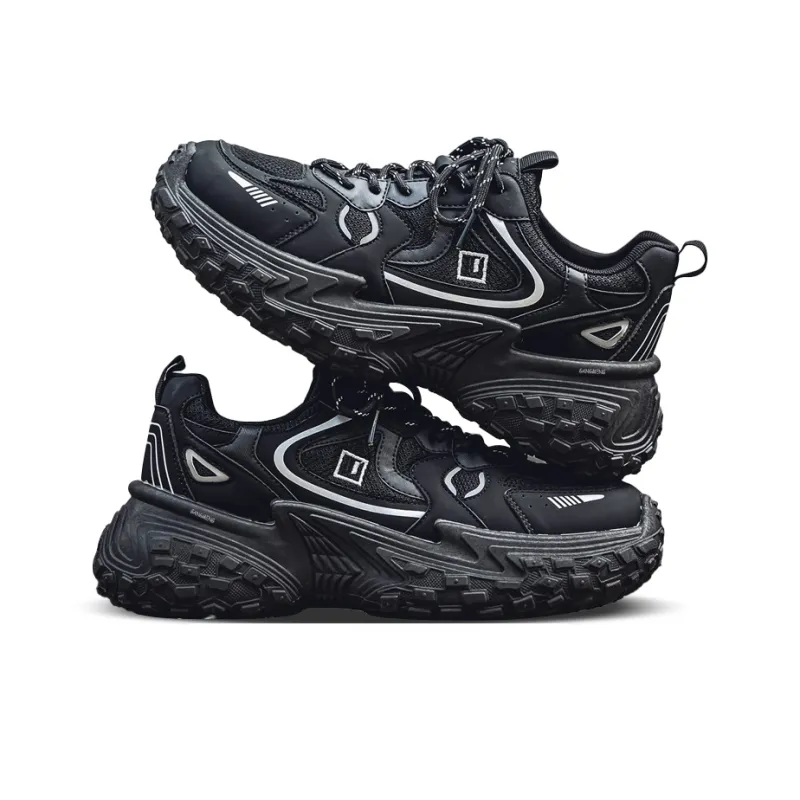 Hong Kong Meng Slip Resistant Breathable Height Increasing Low Top Chunky Sneakers Men's-5