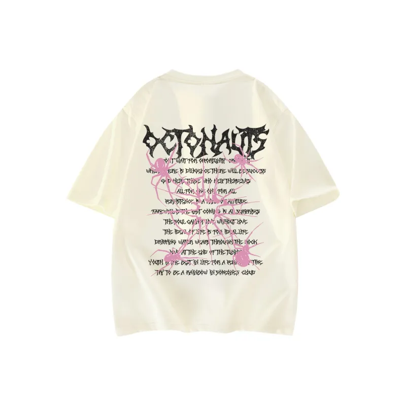 Small Columns Under The Sea T Shirt Unisex Black Pink-14
