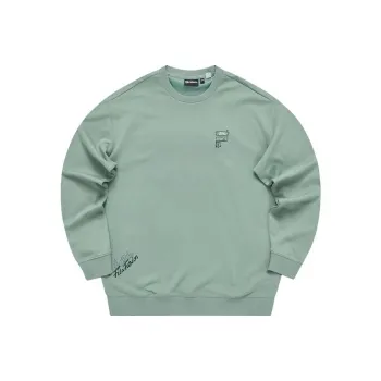 FILA FUSION FOB Series Sweatshirts Unisex Stone Gray Green