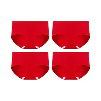 H YXIANG Underpants Women's 4 Pack Red