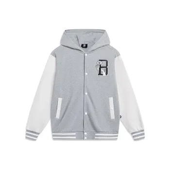 LiNing Badfive Sweatshirt Unisex Heather Gray Heather Gray Tile Gray