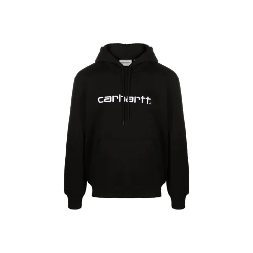 Carhartt WIP Logo Embroidered Drawstring Hoodie