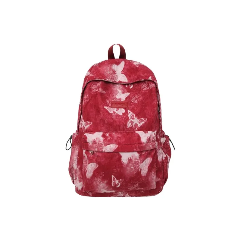 KAMLUI Corduroy Backpack Regular Unisex Gray/Red/Purple/Khaki/Blue-7