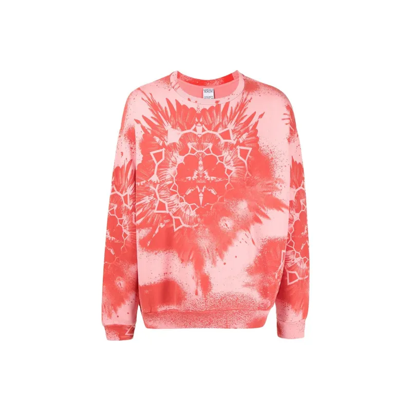 Marcelo Burlon Kaleidoscope Wings Print Cotton Sweatshirt-0
