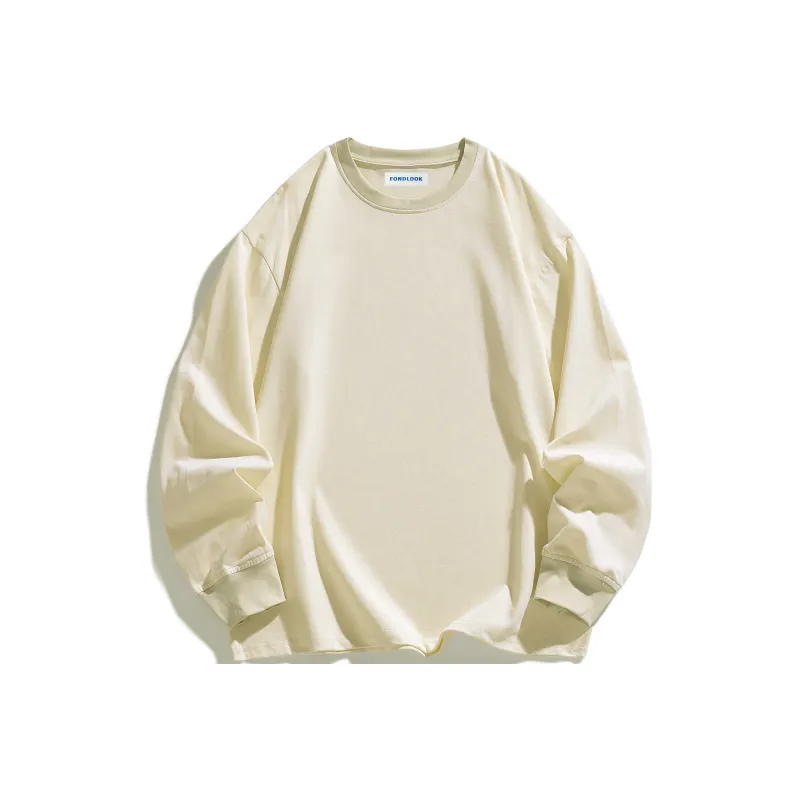 FONDLOOK T Shirt Inner Layer With Long Sleeved Top For Outerwear Unisex-27