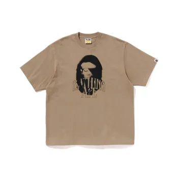 A BATHING APE Spray Print Logo Relaxed Fit Tee
