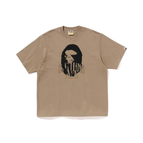 A BATHING APE Spray Print Logo Relaxed Fit Tee