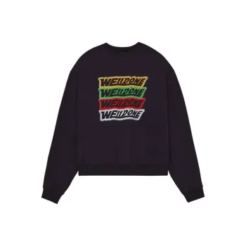 WE11DONE Rainbow Front Logo Sweatshirt