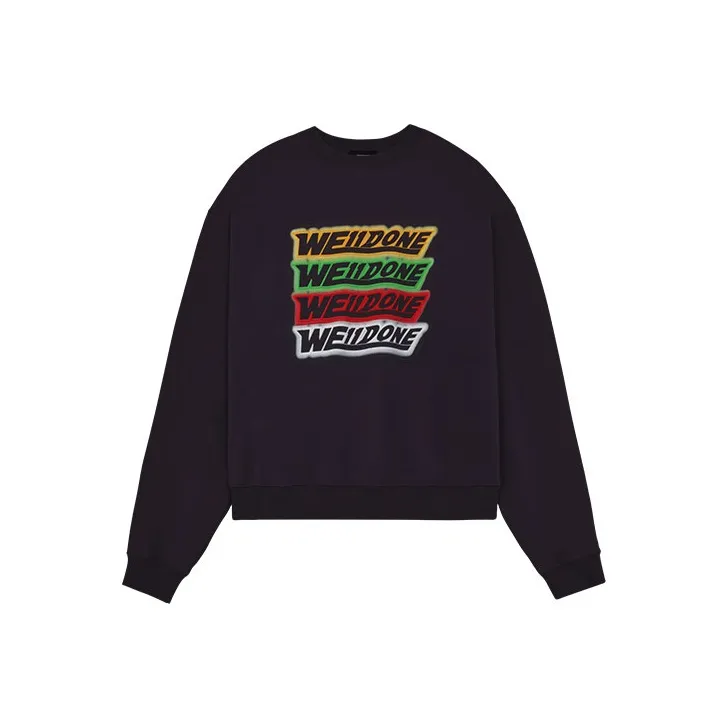 WE11DONE Rainbow Front Logo Sweatshirt-0