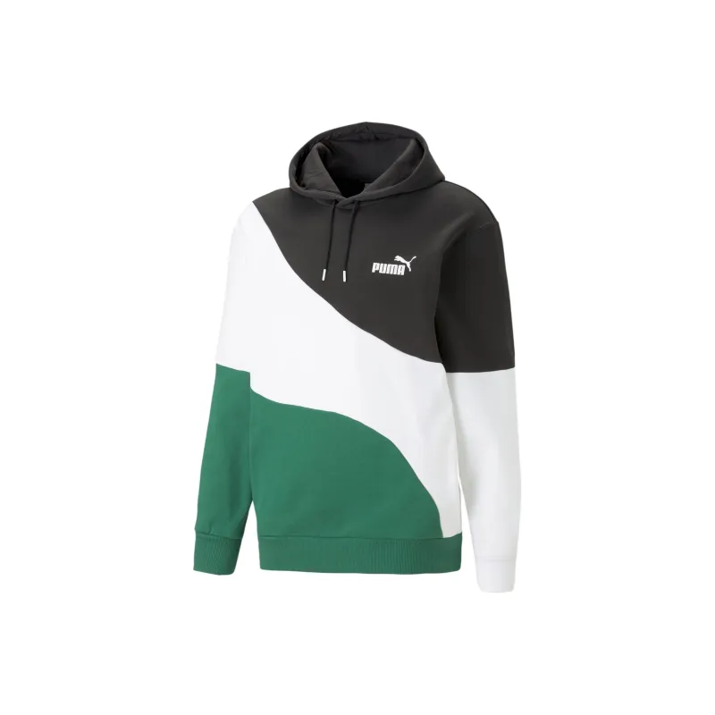 PUMA Hoodie POWER Cat Homme Sweatshirt Men's Green-0