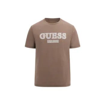 GUESS T-Shirts Men Brown