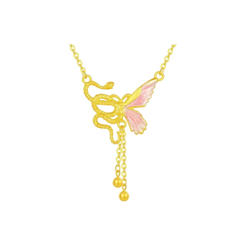 YASHENGZHUBAO 999 Fine Silver Necklaces Women's-0