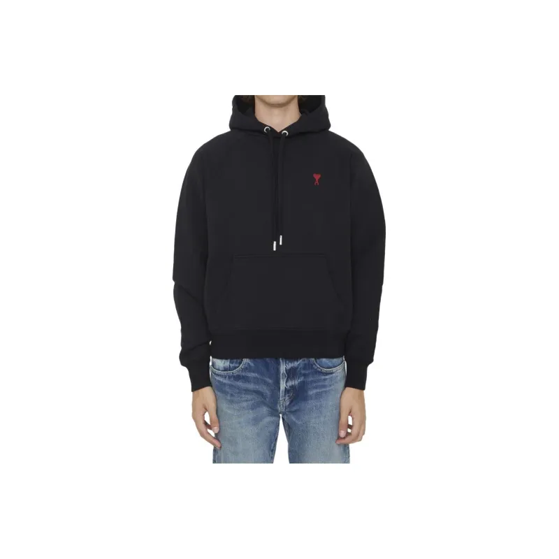 Ami Paris Ami De Coeur Small Logo Hoodie-0