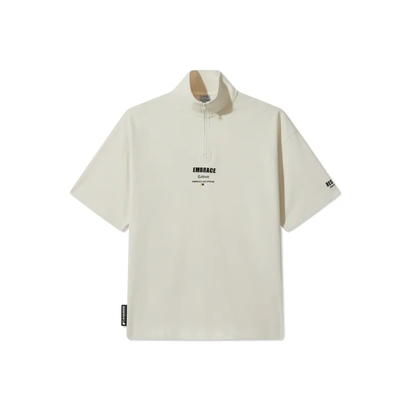 Cabbeen T Shirts Men Ecru 12-0