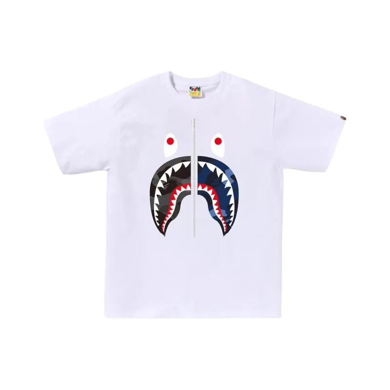 A BATHING APE Abc Camo Rebuild Shark Tee-3