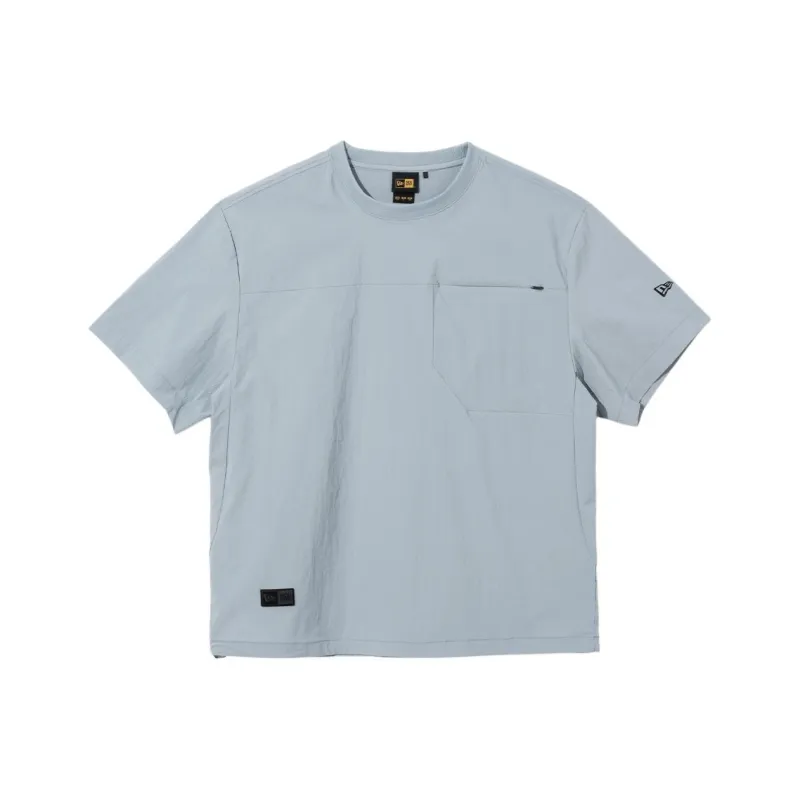 New Era T Shirt Men's Light Gray Blue-0