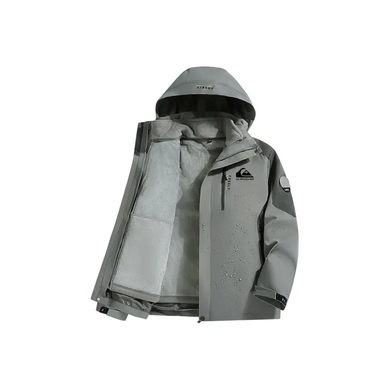 Quiksilver Water Resistant Windproof And Rainproof Windbreaker Jacket Unisex-4