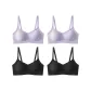 4 Pack (2 Lilac+2 Versatile Black)