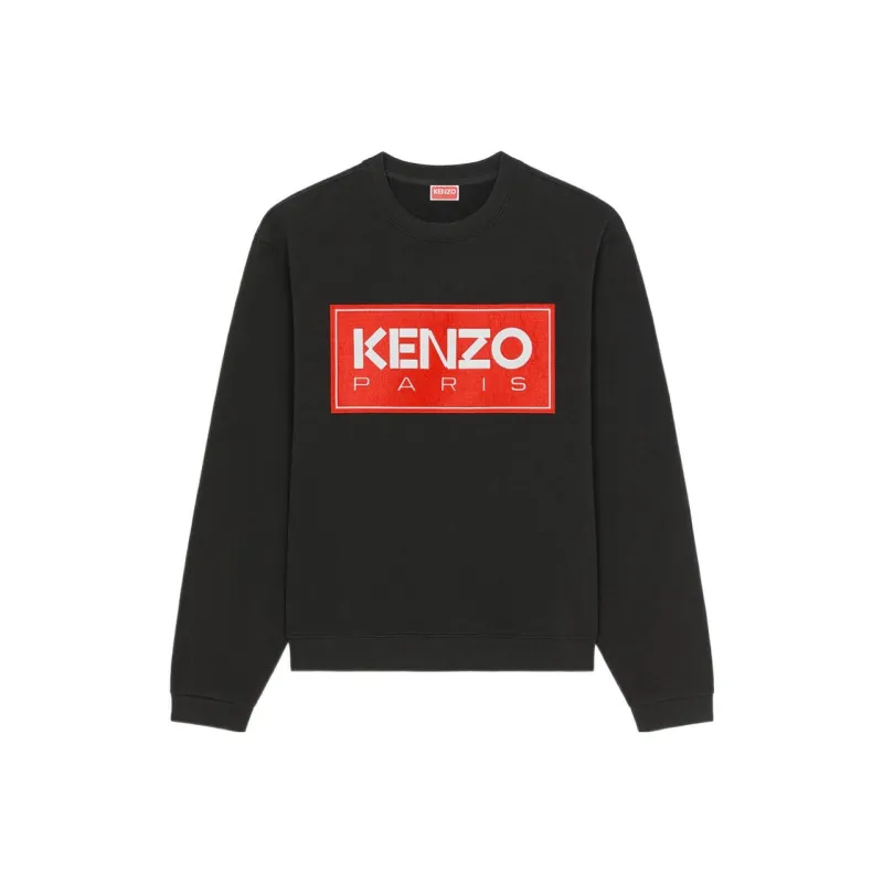 KENZO Logo-patch Crew-neck Sweatshirt-0