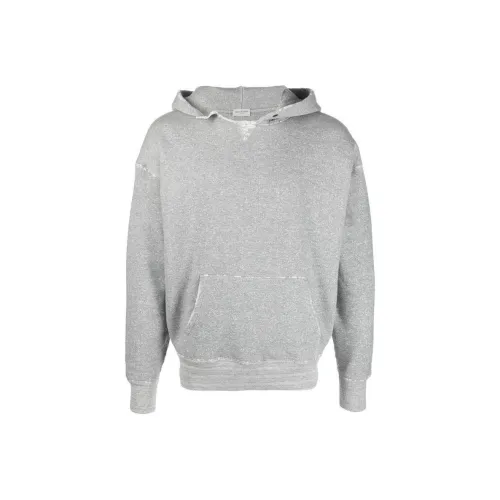 SAINT LAURENT Distressed Long Sleeved Hoodie