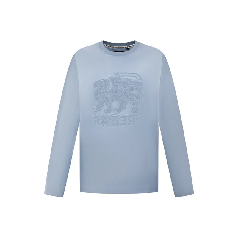 RARE Long Sleeved T Shirts Men's Blue-0