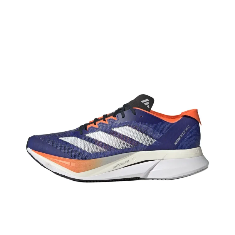 Adidas Adizero Boston 12 Lucid Blue Cloud White Impact Orange-0