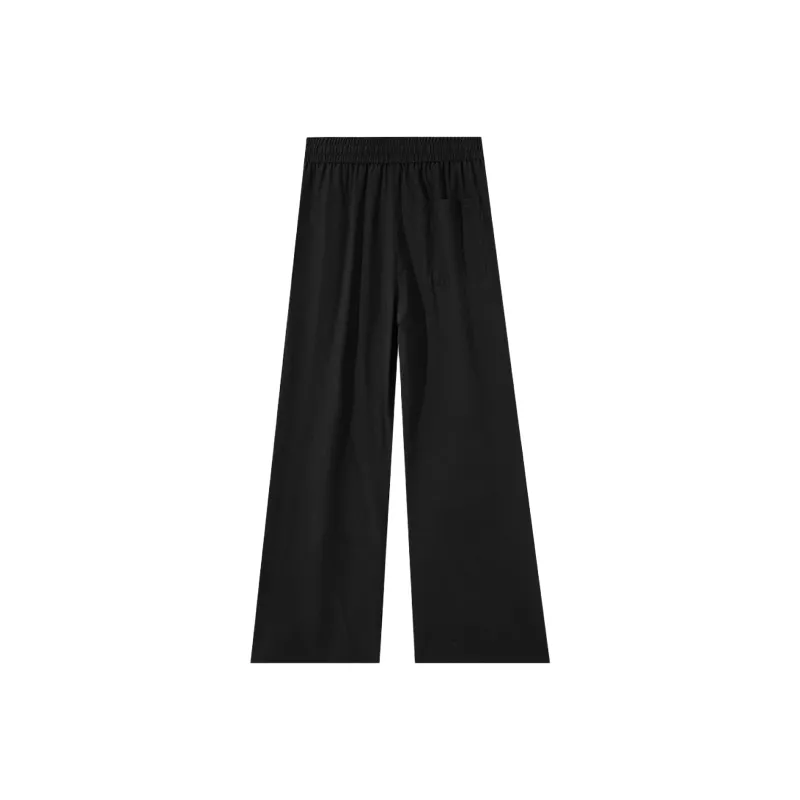 Menglaini Casual Pants Unisex Black-1