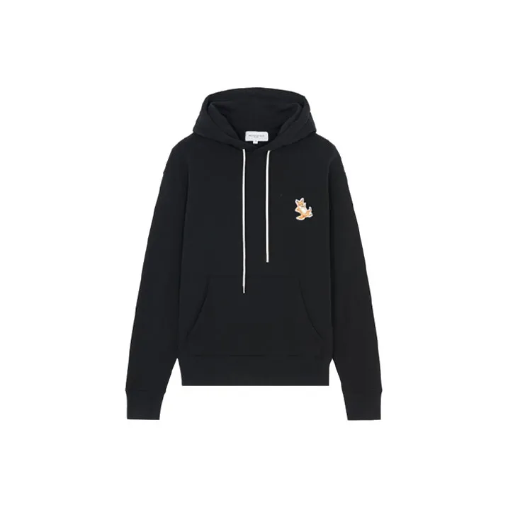 Maison Kitsune Fox Patch Drawstring Hoodie-0