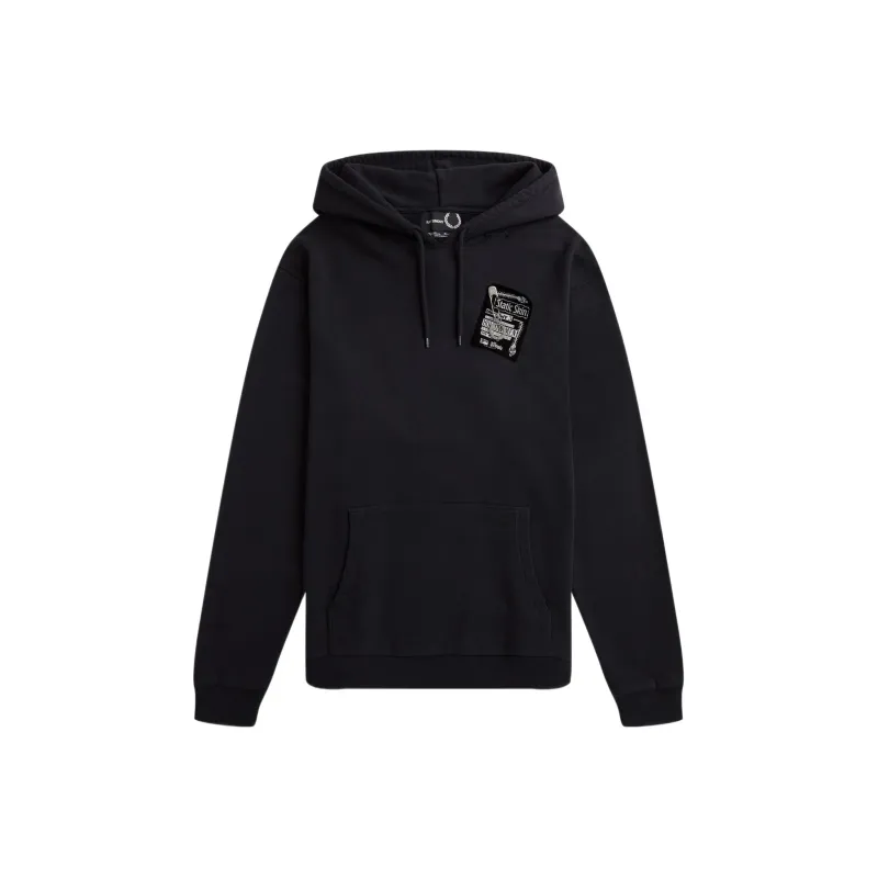 RAF SIMONS Patch detail Long sleeved Hoodie-0