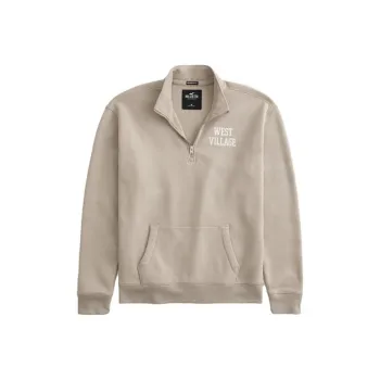Hollister Sweatshirts Men Light Brown