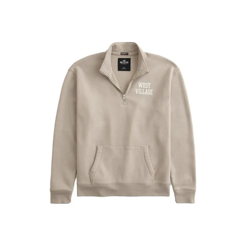 Hollister Sweatshirts Men Light Brown-0
