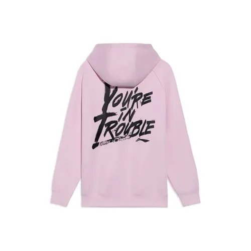 LiNing Professional Basketball Series Sweatshirt Unisex Peachy Pink
