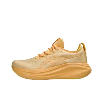 Asics GEL NIMBUS 27 Anti Slip Wear Resistant Low Top Running Shoes Men's Yellow