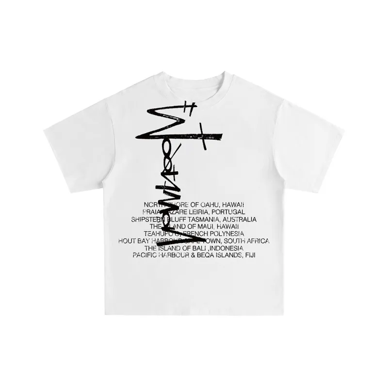 MOONWAV T Shirts Unisex White-0