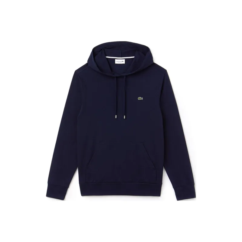 LACOSTE Hooded Cotton T shirt Sweatshirt Men's Blue-0