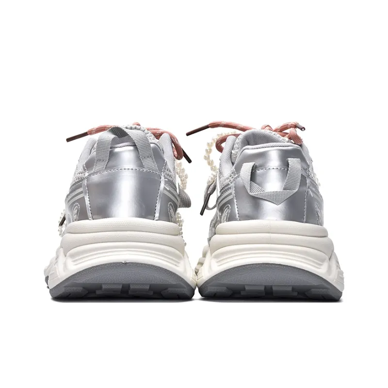 MISTERY Breathable Lightweight Low-Top Chunky Sneakers Women's-16