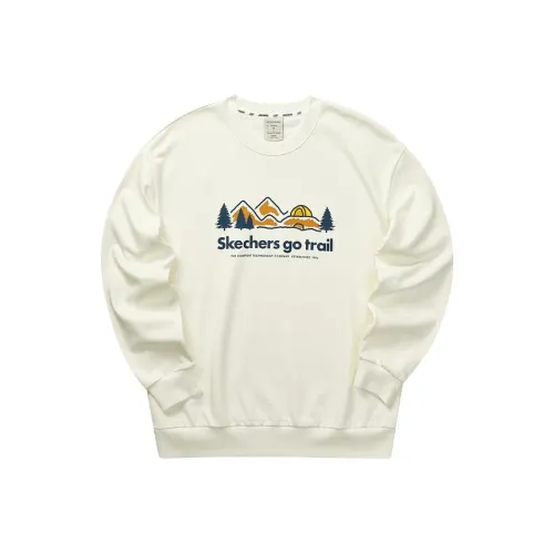 Skechers Devils Blade Co titled Series Sweatshirts Unisex Marshmallow White/0074