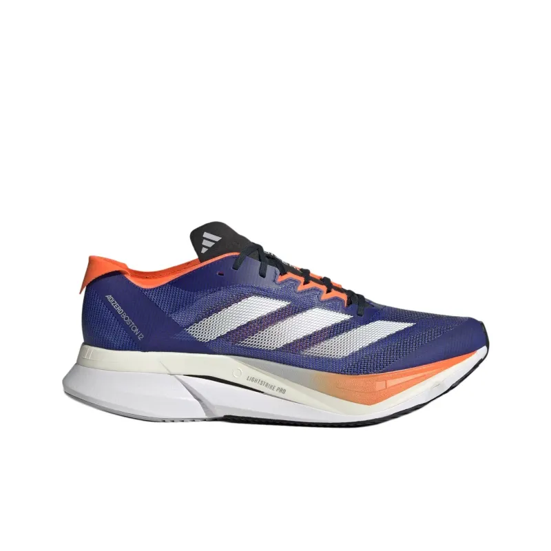 Adidas Adizero Boston 12 Lucid Blue Cloud White Impact Orange-1