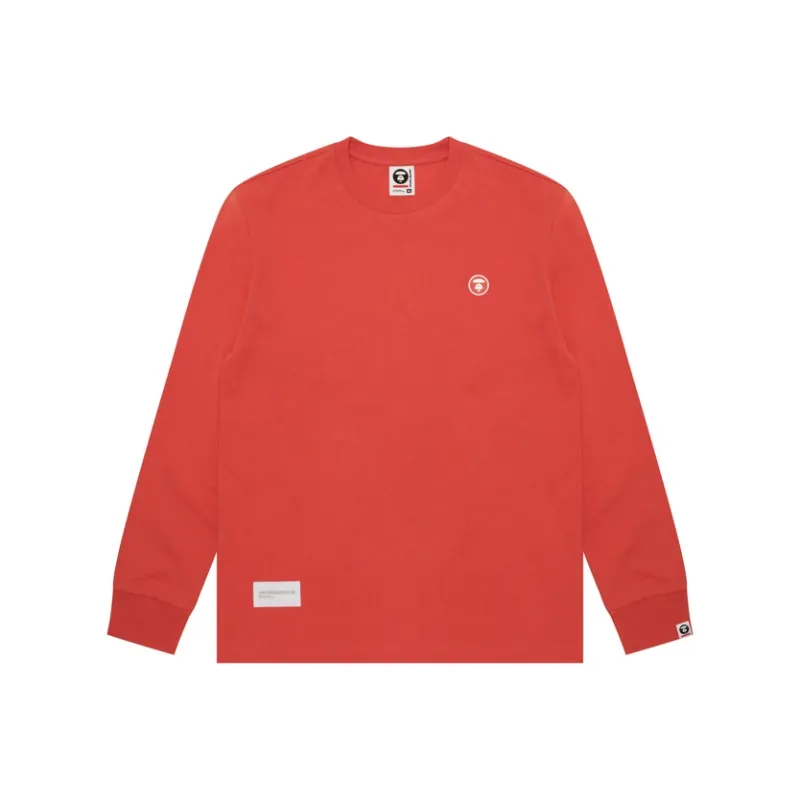 Aape Moonface Logo Long Sleeve T shirt-6