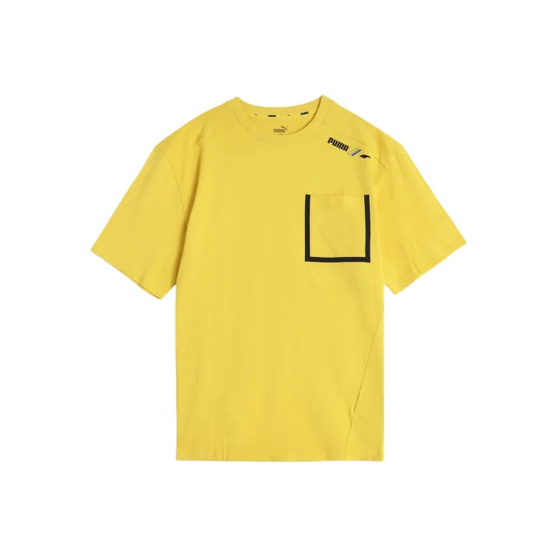 PUMA RAD/CALPOCKET T Shirt Men's Yellow-0