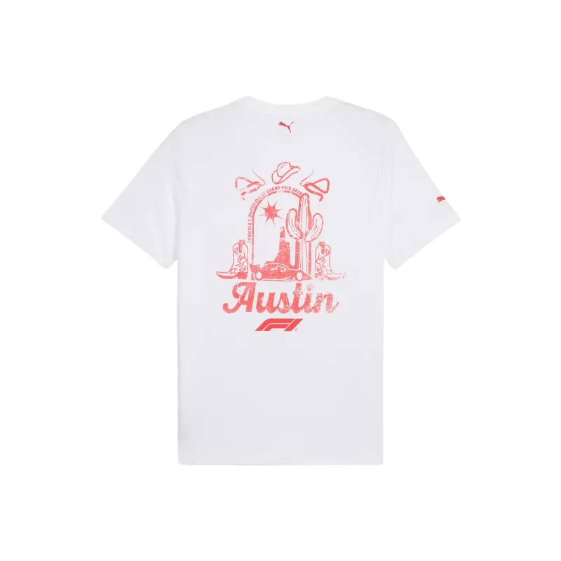 PUMA F1Austin T Shirt Unisex PUMA White-1