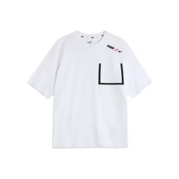 PUMA POCKETRAD/CAL T Shirt Men's White