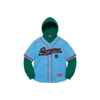 Supreme Baseball Jersey Hooded Sweatshirt