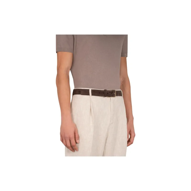 Santoni Adjustable Suede Belt-4